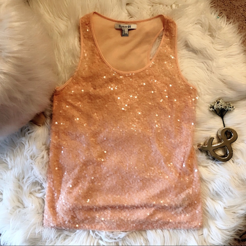 Forever 21 Glittery Beautiful Tee